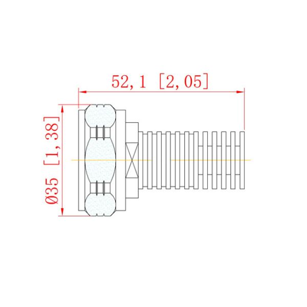 DC-6GHz 10W Dummy Load /Termination Load Din Male