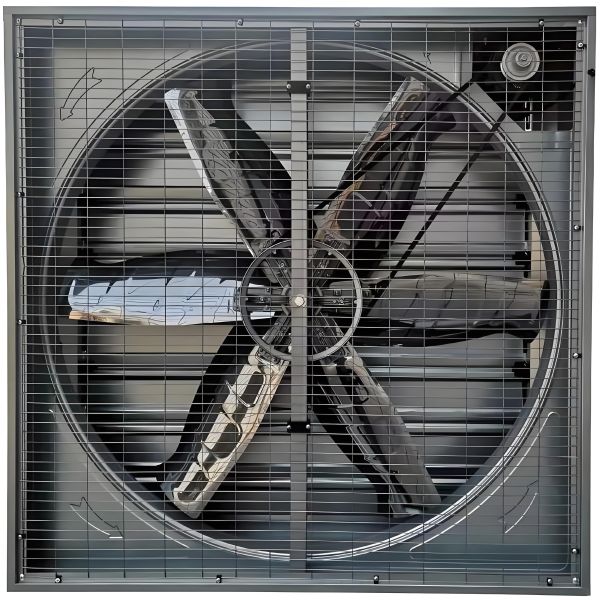 Long Using Time 1380mm Industrial Small Shutter Hammer Exhaust Fan for Poultry