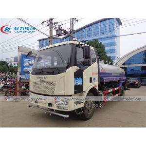 FAW 10CBM Water Bowser Truck With Q235 Carbon Steel Tank
