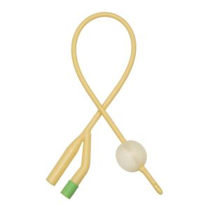 OEM Two Way Nature Latex Foley Catheter FR12 FR14 280mm Length