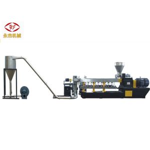 Interlock Control Plastic Pelletizing Equipment , Two Screw Extruder Machine