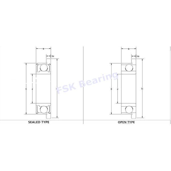 Low Noise Flanged F685ZZ F695ZZ F605ZZ F625ZZ F635ZZ Motorcycle Ball Bearing 5mm ×11mm ×5mm