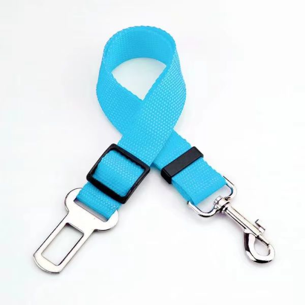 Colorful Adjustable Car Dog Leash Customized Pet Seat Belt Leash