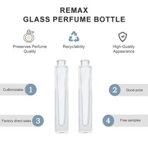 10ml 20ml Glass Perfume Bottle Transparent Crystal Clear & Leak-Proof