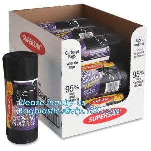 Biodegradable Compostable 13 Gallon Trash Bags Large Tall Kicthen Drawstring