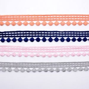 Home Textile 2cm Gimp Cotton Lace Trim Guipure