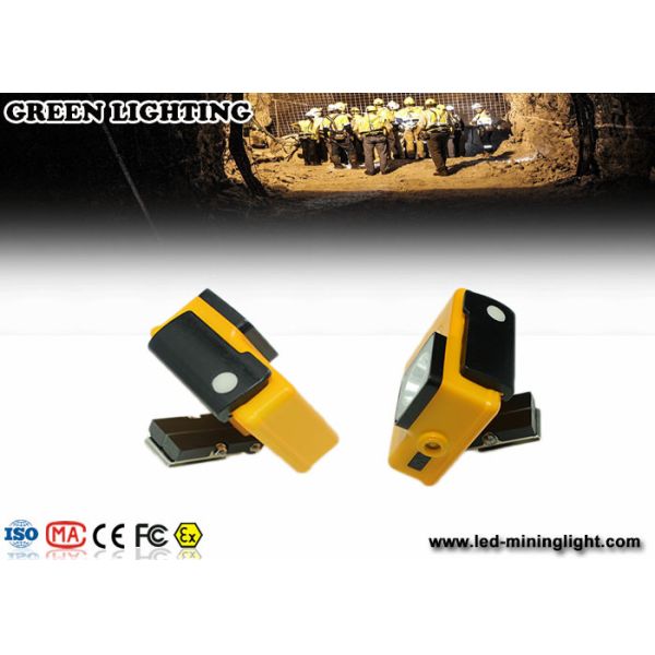 yellow GLC-3A 6000Lux rechargeable safety mining lamp with 3.2Ah battery capacity with photo frame model