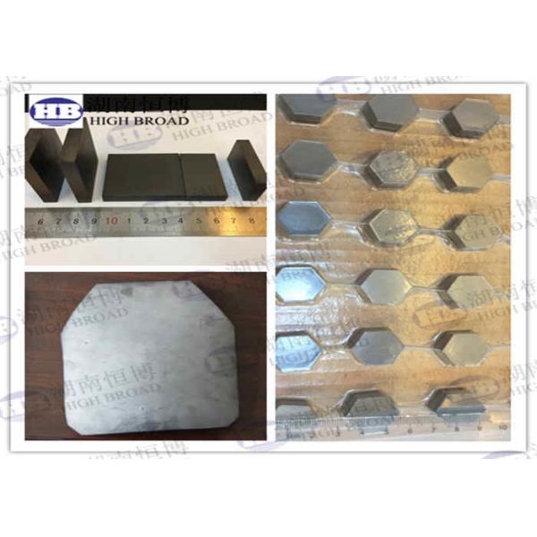 SiC Lightweight Body Armor Plates Bulletproof Ceramic , Ballistic Ceramic , SAPI