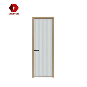 China Powder Coated Aluminum Casement Door Glass Slim Narrow Frame on sale