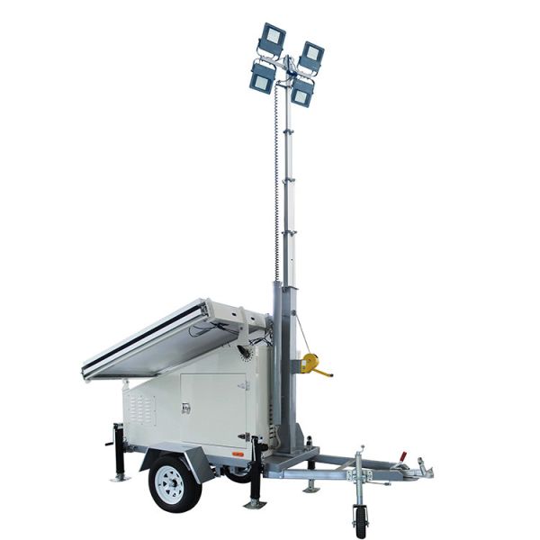 Buy Portable Solar Powered Floodlight Lighting Trailers For Orchard Lighting at wholesale prices