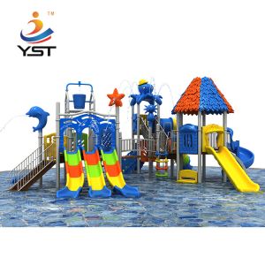 Most popular children outdoor playground theme combined slide