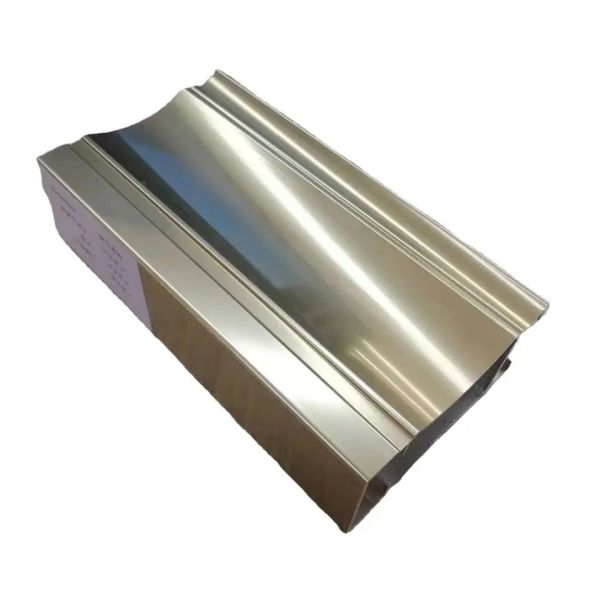 Machine Polishing Golden Oxide Aluminium Extrusion 6063 Aluminium Profiles