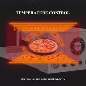 304 Stainless Steel Automatic Electric Conveyor Pizza Oven Machine 6.7Kw