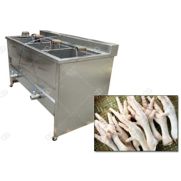 Buy Automatic Chicken Feet Processing Machine / Meat Vegetable Blanching Machine at wholesale prices