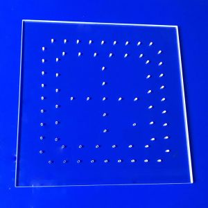 Laser highly transparent ultraviolet fused quartz glass sheet