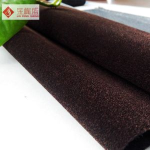 Quality Flocking Jewelry Box Liner Fabric , Claimond Veins Flocked Upholstery Fabric for sale