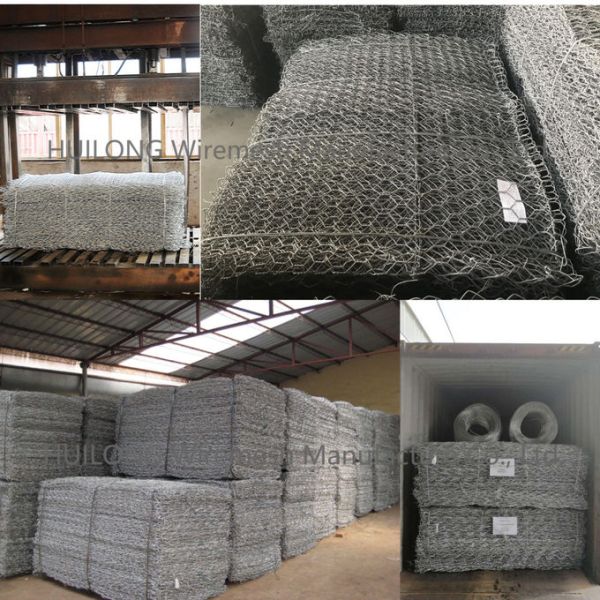 100x120mm Opening High Strength Galvanised Gabions For Dams 3.4mm Selvedge Wire Diameter