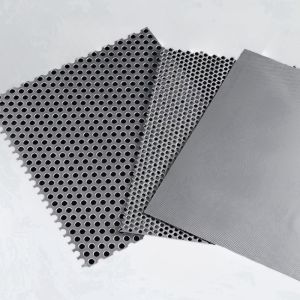 Black Perforated Aluminum Security Screen Mesh 0.5mm-2mm Thickness