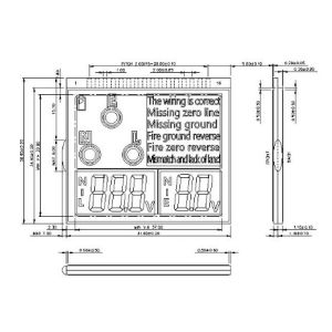 VDD 3V Negative Transmissive Segment VA LCD Panel For Circuit Test Instrument