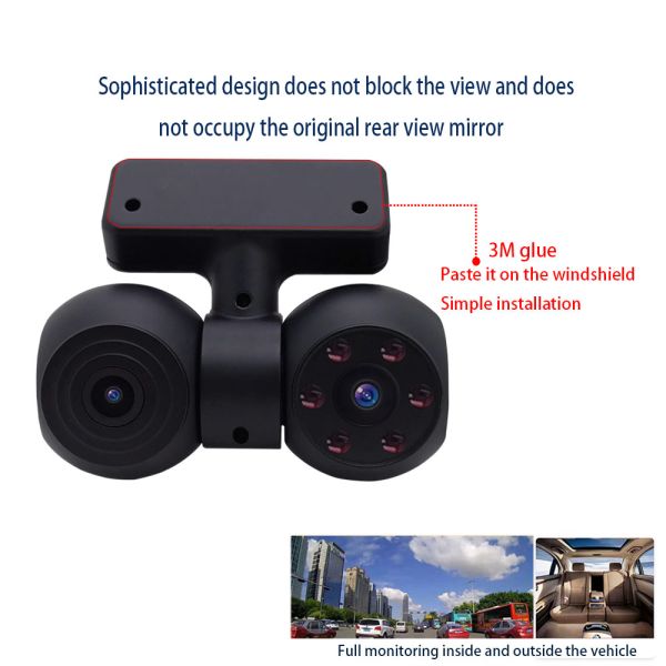 Industrial USB Dash Camera 720p 5V USB Dual Camera Infrared Night Vision