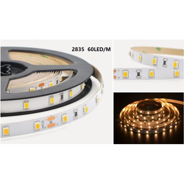 2835 Flexible LED Strip Lights DC12V 24V 60LEDs 120LED 240LEDs per meter IP65 IP67 IP68 waterproof