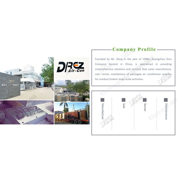 R410a Refrigerant Wedding Tent Cooling Air Conditioner 25HP / Tent Air Conditioning Systems