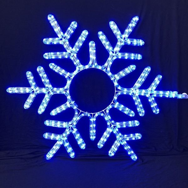 Buy Christmas snowflake pattern LED rope light motif light IP55 various sizes and colors OEM/ODM acceptable steady/flash LED at wholesale prices