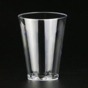 10g Disposable Round Transparent PS Plastic Cups With 7oz Volume