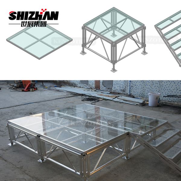 Durable Outdoor Wedding Platform Stage Event Decorative Aluminum Mobile Acrylic Stage