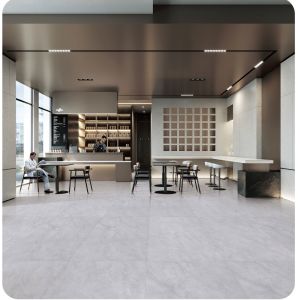 Quality Light Gray Antibacterial Porcelain Tile 600x1200mm AAA Grade for sale