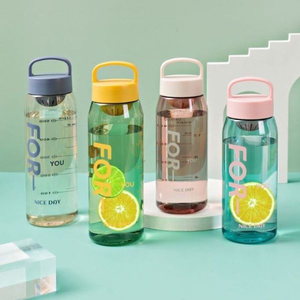 50oz 700ml Water Bottle Plastic Flower Tea Personalized Plastic Water Bottles In