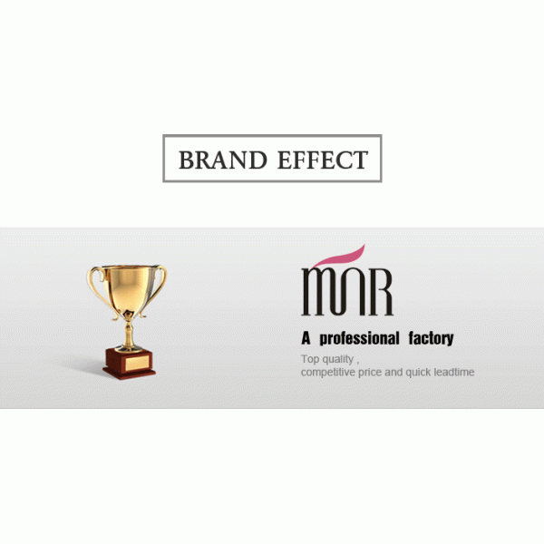 Soft Duo Nylon Hair Wonderful Buffer Makeup Brush With Long Wooden Handle