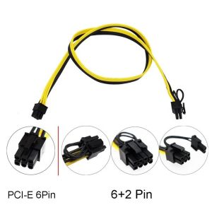 PCIE 6 Pin to 8 Pin GPU ATX Video Graphics Card PCIE PCI Express Power Cable