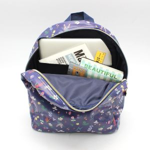 24cm 28cm Womens Waterproof Backpack Nylon Floral Backpack Purse