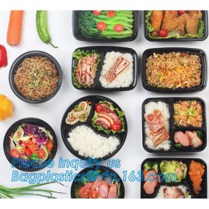 Multipurpose Plastic Rigid Disposable PET Food Tray, Clear and Solid PET