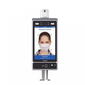 Infrared Sensor Temperature Scanner Kiosk Time Attendance Face Recognition