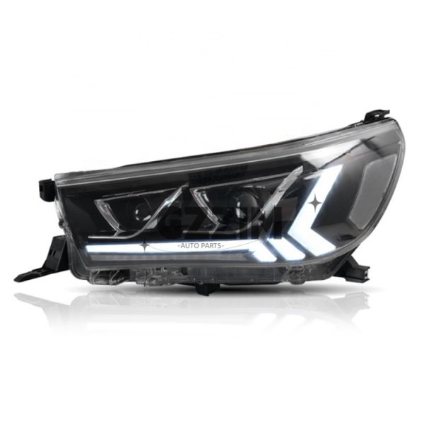 Modified LED Head Lamp for Car Light with Replacement ABS Plastic Auto Accessories For Hilux 20115-2019