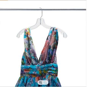 China 43cm Thick Plastic Hangers , Transparent Plastic Dress Hangers on sale