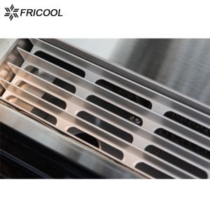 R134a Dual Curved Glass Refrigerated Bakery Display Case 4.2AMPS