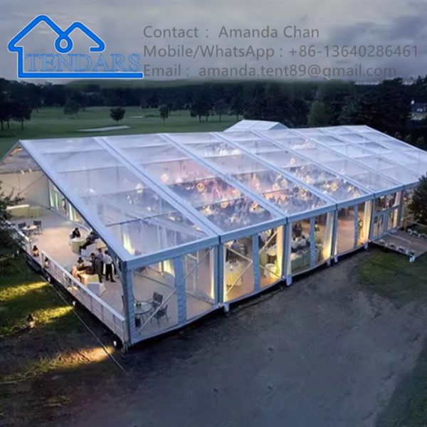 Outdoor Customized Modern Waterproof Aluminum Frame White PVC Marquee Tent For Wedding Party Event