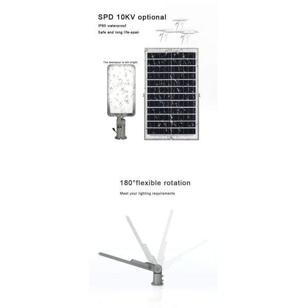 IP66 Solar Powered LED Street Lights 100W