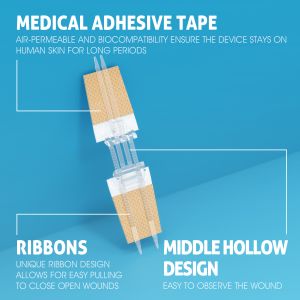 PWF1001 Flexible Fabric Bandages Wound Closure Device 4PCS