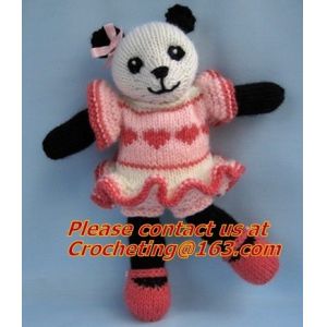 Mannual Knitted Doll standing flower stuffed toysCrocheted Craft Crochet Animal