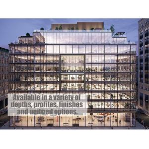 Fireproof Curtain Wall Aluminium Profile Facade Thermal Insulation