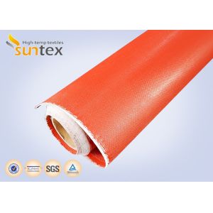 Grey Thermal Fireproof Silicone Rubber Coated Fiberglass Cloth Insulating Heat