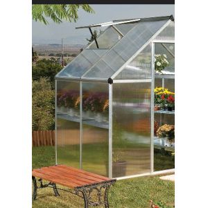 3*6*2m Aluminum Polycarbonate Sheet Greenhouse Single Span