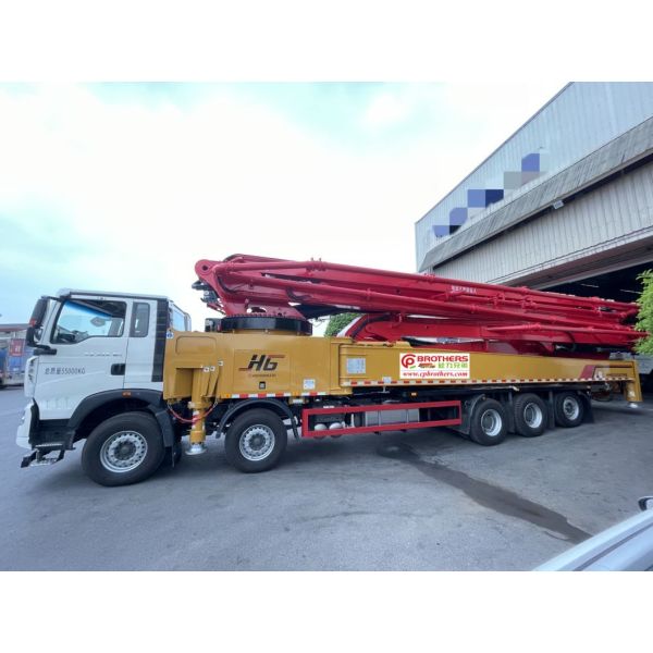 75m Semi-Dry Shotcrete Pump Truck with Cylinder Type Structure Directly Delivered