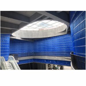 Automatic Double Track Lnorganic Fire Roller Shutter Molded Polymer Door Rolling