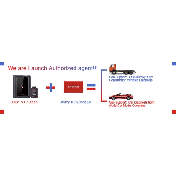 Original Launch X431 V+ & X431 HD heavy duty 10.1 diagnostic scanner tool