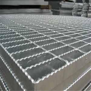 Anti Slip Floor Serrated Steel Grating Hot Dip Galvanized